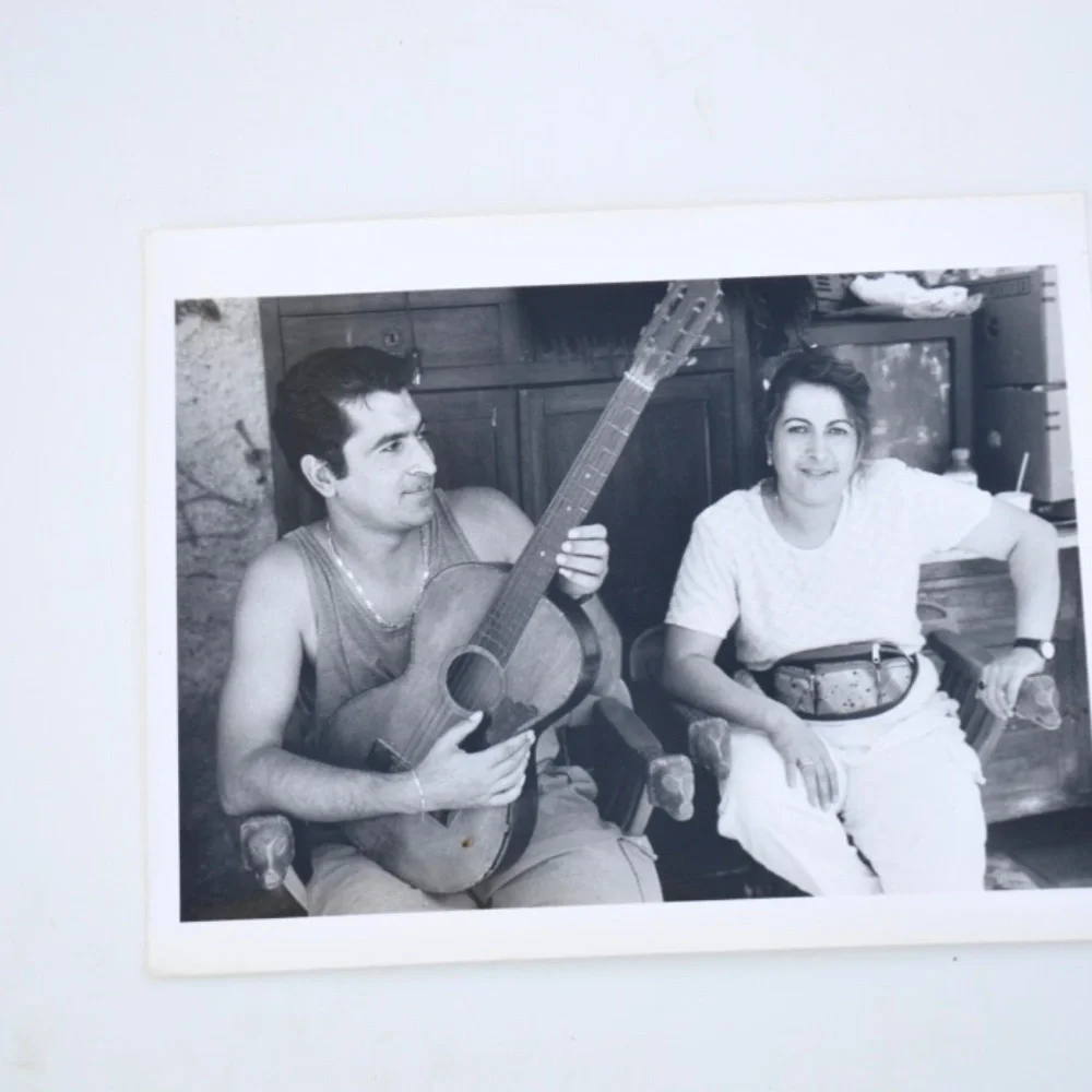 Greek Couple Fine Art Photograph Black white Photo AP signed Gallery Silver